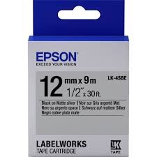 Epson Lk-5wbvn Siyah Üzeri Beyaz 18mm 7metre Etiket