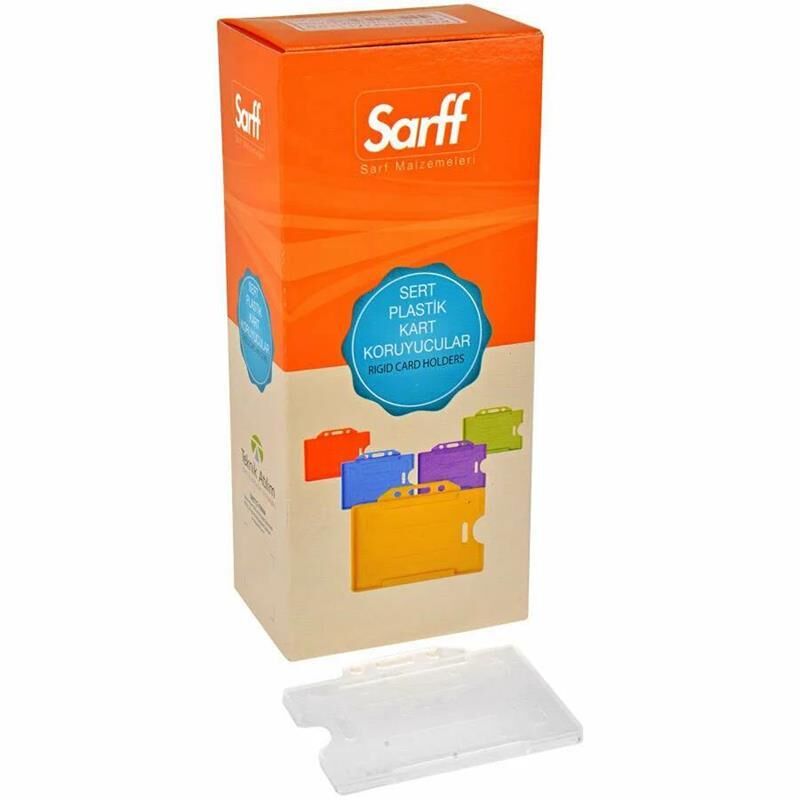 Sarff Kart Muhafaza Kabı Yatay Şeffaf 15323010