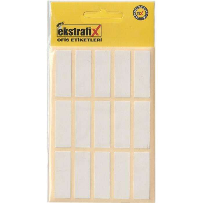 Ekstrafix Ofis Etiketi 10'lu Beyaz 12x30 Mm ( Sc-013 B )