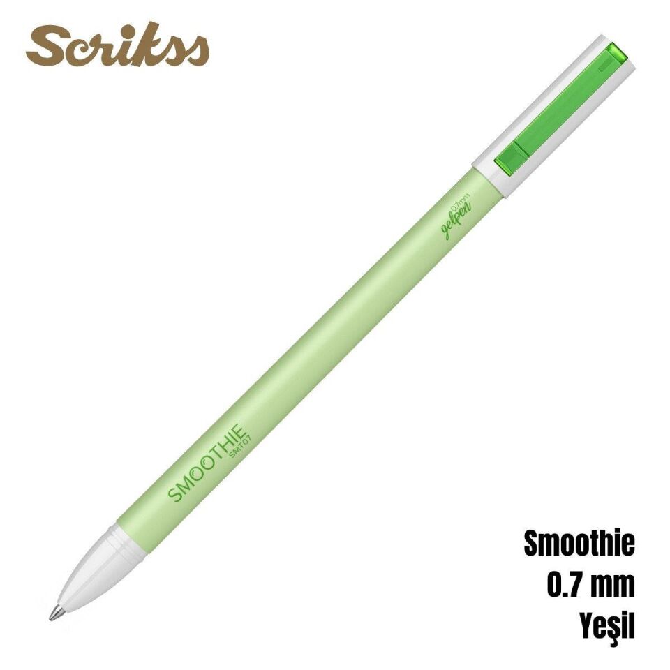 Scrikss Office Tükenmez Kalem 0,7 Mm Gel Smoothıe Yeşil T00sdcc7sjp11a