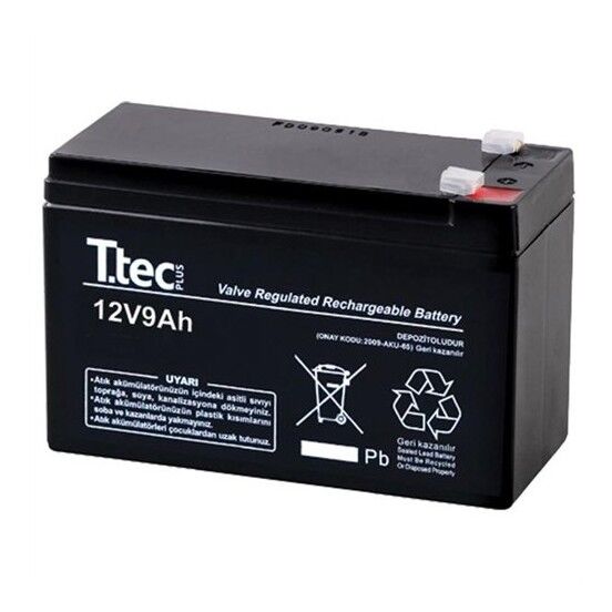 Ttec 12v 9ah Bakımsız Kuru Akü