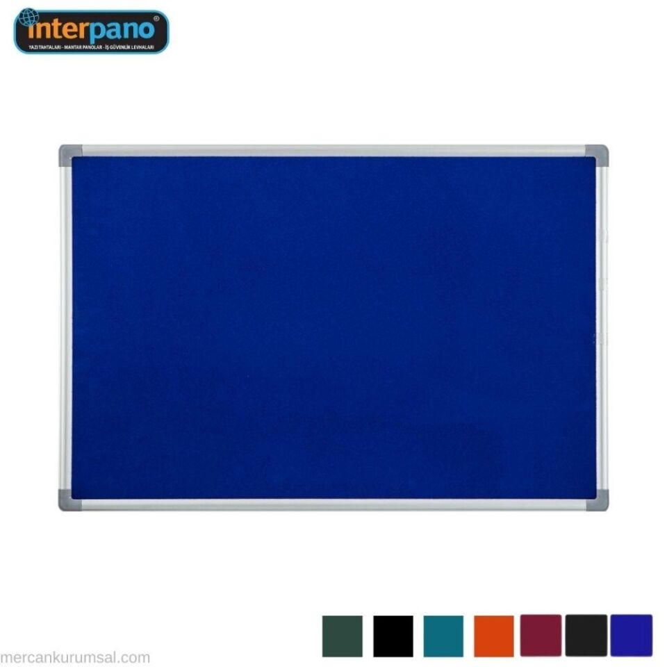 İnter Mantar Pano 60x90 Cm Çuhalı Mavi Int-556-m