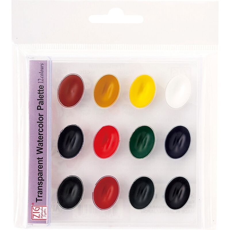 Zıg Suluboya Pallette 12 Renk Wskg301-2