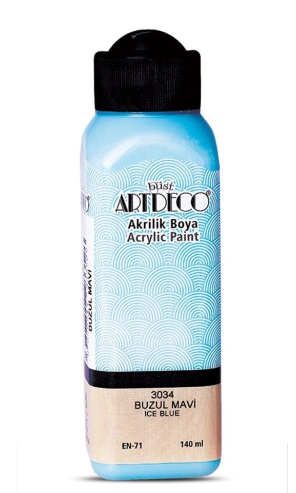 Artdeco Akrilik Boya 140ml Buzul Mavi 3034 Lv-y-070r-3034