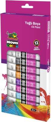Nova Color Yagli Boya Tüp 12 Ml 12'li Set Nc-796
