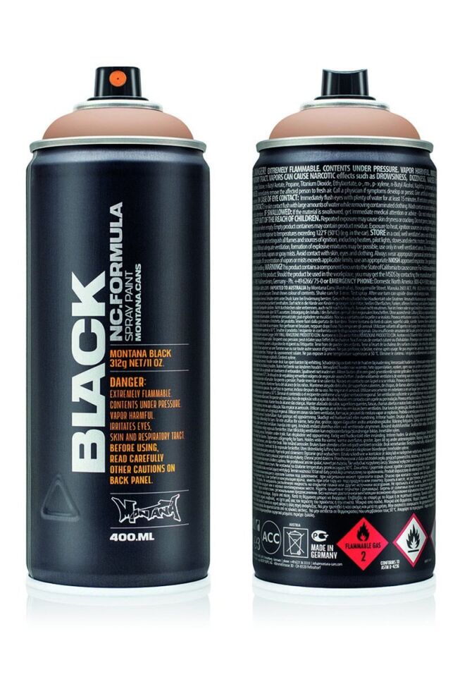 Montana Black Sprey Boya 400ml Cremino Blk8040 Lv-mo-264160