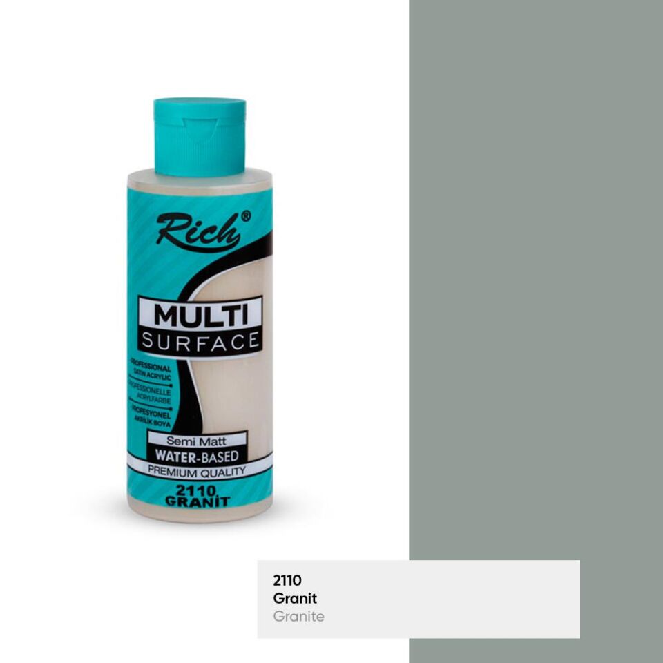 Rich Multi Surface Akrilik Boya 120 Cc Granit Mls-120-2110